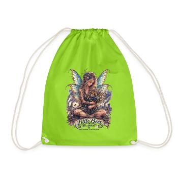 Guardians of Earth - Kleine Bienen, große Wirkung - Turnbeutel - Neongrün - Vorne