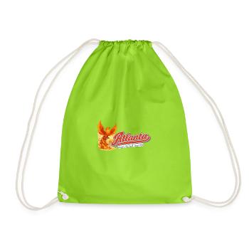 Atlanta Phoenix Resurgens Logo Tee - Drawstring Bag - neon green - Front