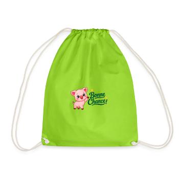 Piwi le cochon - Sac de sport léger - vert néon - Devant
