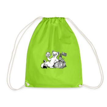 Vaelosek l hermine apéro  - Sac de sport léger - vert néon - Devant