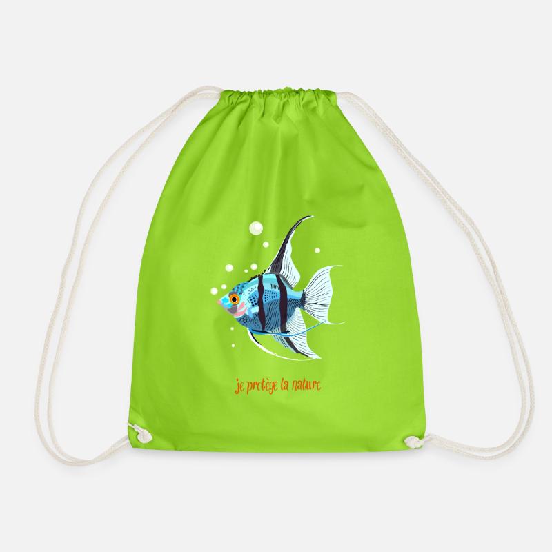 scalaire bleu - Sac de sport léger - vert néon