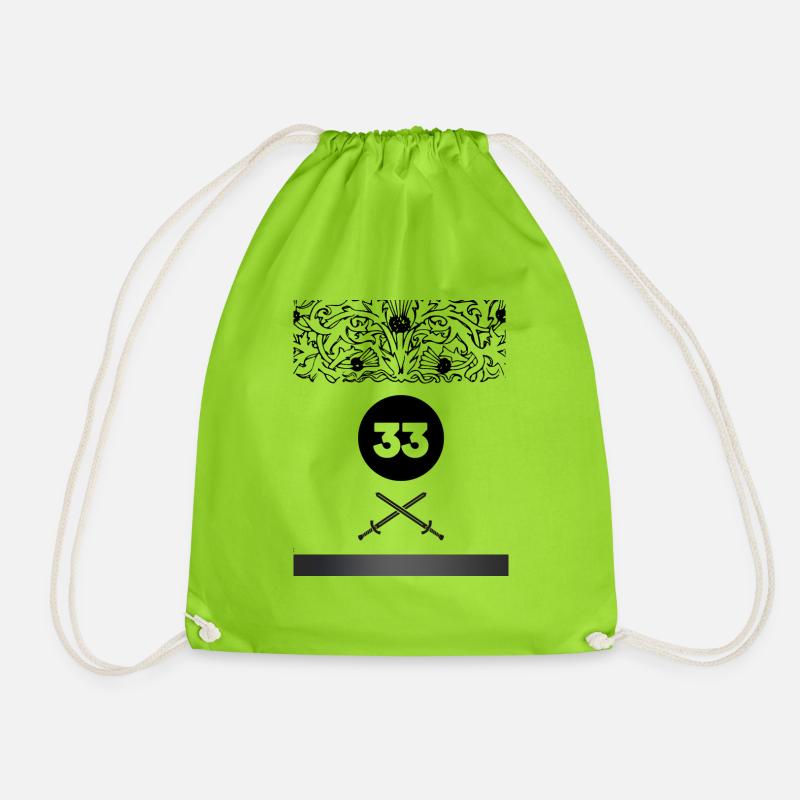 Schwert-Design - Turnbeutel - Neongrün