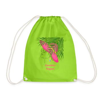 Sunshine Reggae - Turnbeutel - Neongrün - Vorne