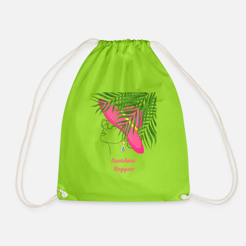 Sunshine Reggae - Turnbeutel - Neongrün
