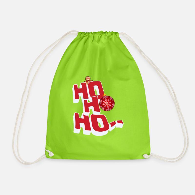 Ho Ho Ho - Turnbeutel - Neongrün