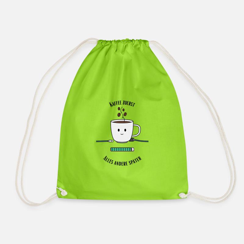 Kaffee - Turnbeutel - Neongrün