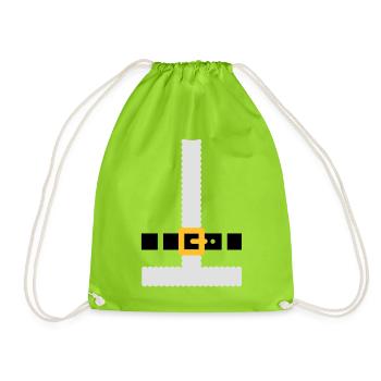 Costume Père Noël - Sac de sport léger - vert néon - Devant