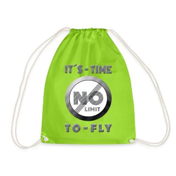 NO LIMIT kiting Gamer Extreme Sports Race Track - Drawstring Bag - neon green - Front