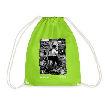 Équipage - Blanc - Sac de sport léger - vert néon - Devant