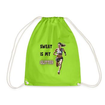 La sueur est mon éclat - Sac de sport léger - vert néon - Devant