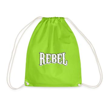 rebelle dieb rowdy rebelle bandit hustler gang crime - Sac de sport léger - vert néon - Devant