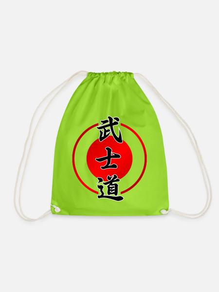 Bushido | Der Weg des Kriegers - Turnbeutel - Neongrün