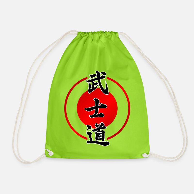 Bushido | Der Weg des Kriegers - Turnbeutel - Neongrün