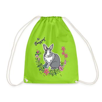 Be Happy Easter - Sac de sport léger - vert néon - Devant
