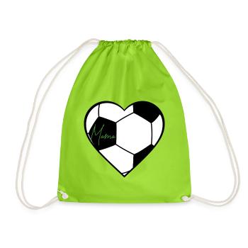 Soccer Moms - Drawstring Bag - neon green - Front