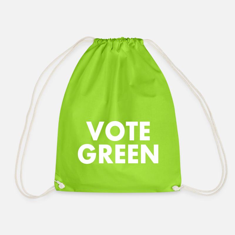Vote green - Turnbeutel - Neongrün