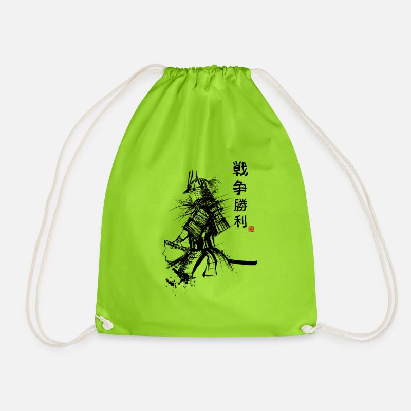 Samoraï japonais - Sac de sport léger - vert néon