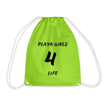 Playa GIRLS 4 LIFE Malle - Turnbeutel - Neongrün - Vorne