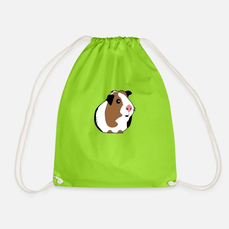Guinea pig - Drawstring Bag - neon green