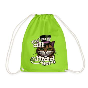 Nous sommes tous fous ici - Sac de sport léger - vert néon - Devant