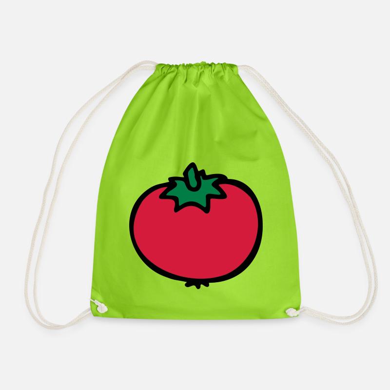 Tomato tomato tomatoe pomodoro - Drawstring Bag - neon green