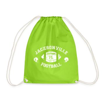 Jacksonville Football - American Football - Helm - Turnbeutel - Neongrün - Vorne