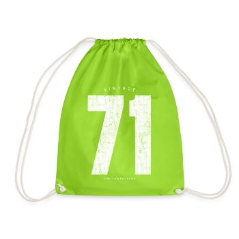 Vintage 71 Limited Edition - Turnbeutel - Neongrün - Vorne