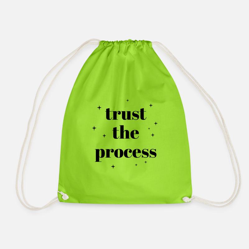Trust the process - Turnbeutel - Neongrün