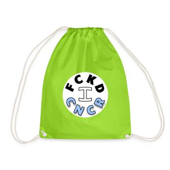 I FUCKED CANCER - Prostate Cancer - Drawstring Bag - neon green - Front