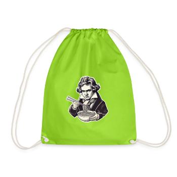 Hungry Beethoven - Turnbeutel - Neongrün - Vorne
