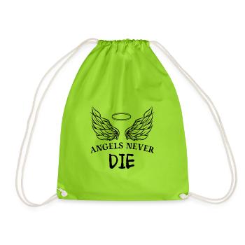 LES ANGES NE MEURENT JAMAIS - Sac de sport léger - vert néon - Devant