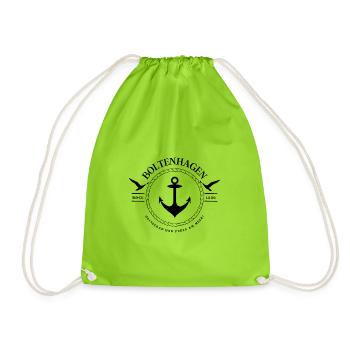 Boltenhagen , Ostseebad Perle an der Ostsee - Drawstring Bag - neon green - Front