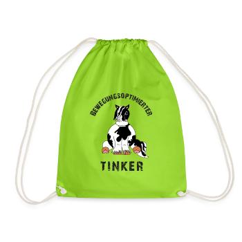 Bewegungsoptimierter Tinker - Turnbeutel - Neongrün - Vorne