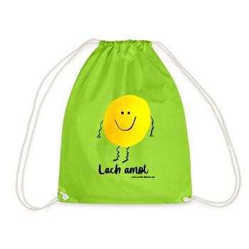 Lach Amol - Turnbeutel - Neongrün - Vorne