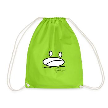 Frogmini © Chyropterum Innoxius - Drawstring Bag - neon green - Front