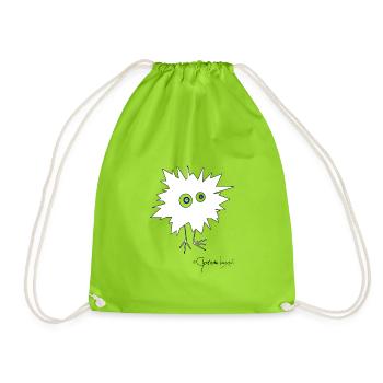 Woolly Beastie flashed © Chyropterum Innoxius - Drawstring Bag - neon green - Front