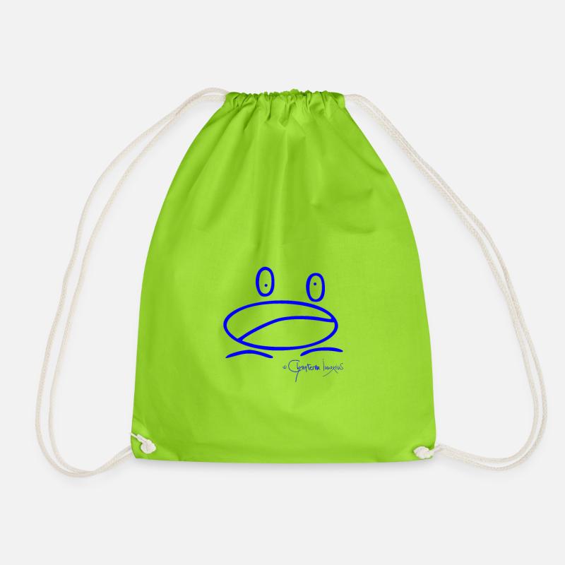 Frogmini © Chyropterum Innoxius - Drawstring Bag - neon green
