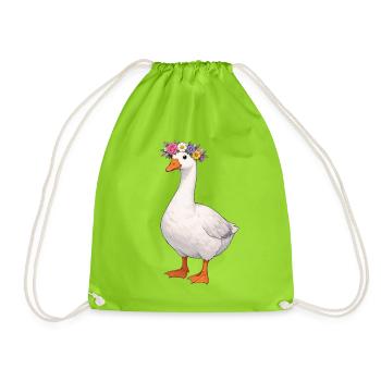 Oie - Sac de sport léger - vert néon - Devant