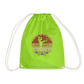 30. Geburtstag Alive and kickin since 08/1994 - Drawstring Bag - neon green - Front