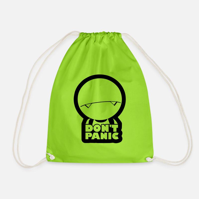 Dont'Panic Marvin - Drawstring Bag - neon green