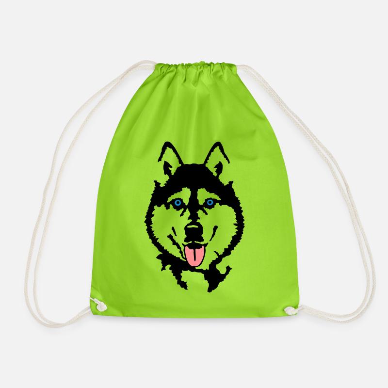 Husky - Turnbeutel - Neongrün