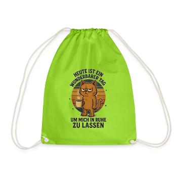 Laissez-moi tranquille, ne me tape pas sur les nerfs - Sac de sport léger - vert néon - Devant