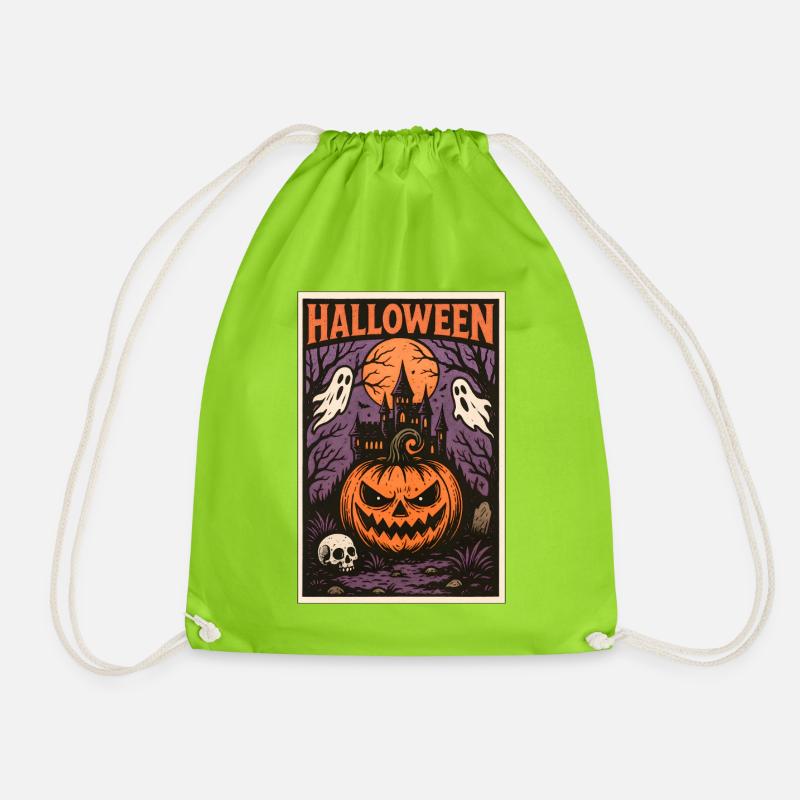Classic Halloween - Turnbeutel - Neongrün