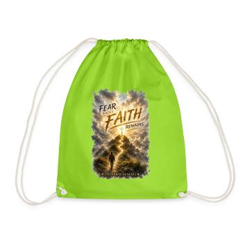 Fear_faides_faith - Turnbeutel - Neongrün - Vorne