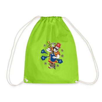 Blues, Wiltsch, Musik, art, mode, style, cool - Sac de sport léger - vert néon - Devant