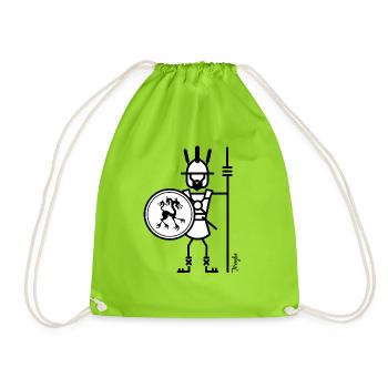 Warrior Marse 02 - Drawstring Bag - neon green - Front