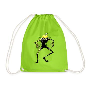 Halloween - Turnbeutel - Neongrün - Vorne