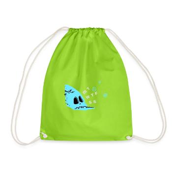 Another week - Drawstring Bag - neon green - Front