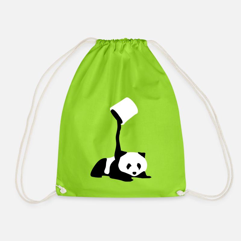 Baby Panda - Turnbeutel - Neongrün