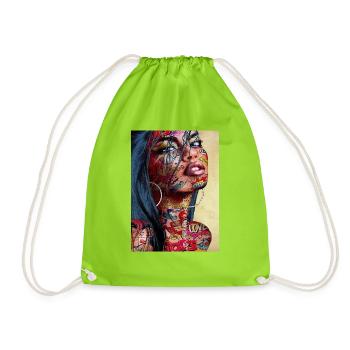 DESIGN VISAGE - Sac de sport léger - vert néon - Devant
